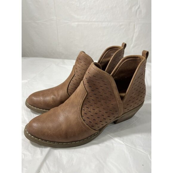 Report Women’s Davidson Tan Brown Ankle  Bootie Shoe Size 6 LEATHER - Picture 3 of 15